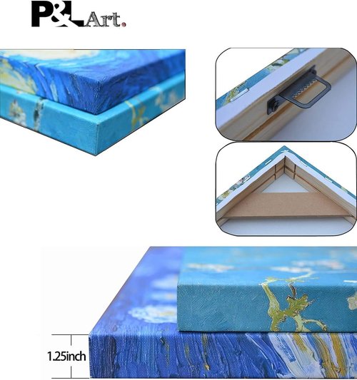 P&L ART Custom Canvas Prints - Transform Your Photos into Stunning Wall Art | Framed 8x10 for Home Decor