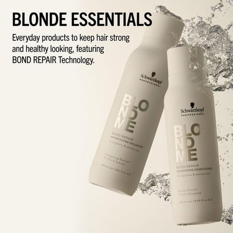BlondMe Bond Repair Shampoo - Brightening Formula for Blonde Hair | Removes Build-Up & Hydrates