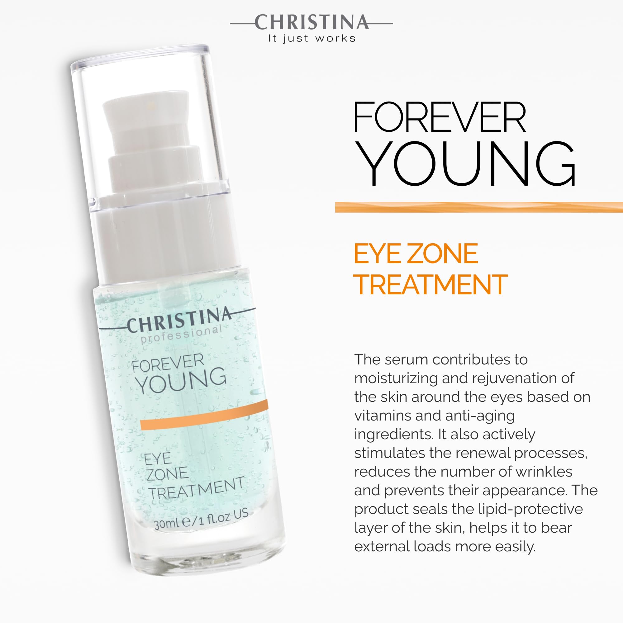 -CHRISTINA- Forever Young - Eye Zone Treatment For All Skin Types 30ml