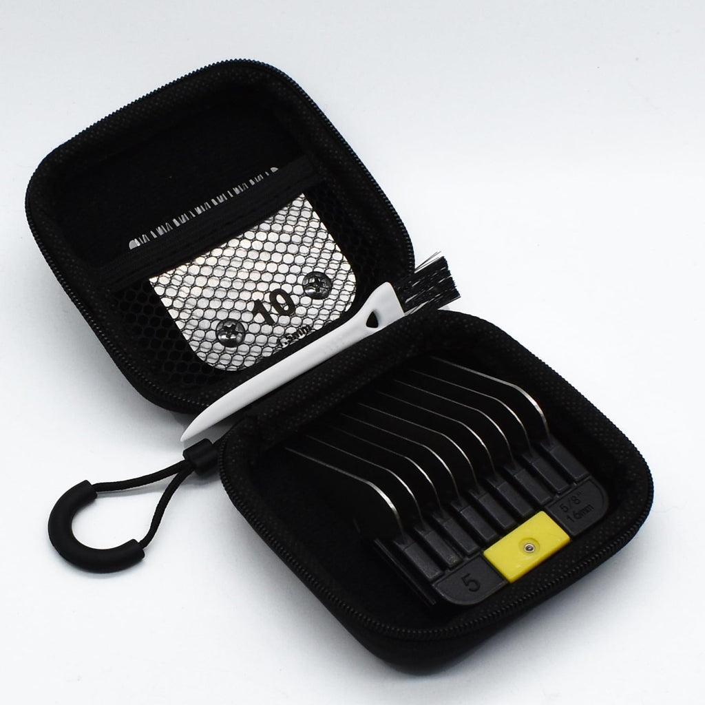 Professional A5-Style Animal Clipper Stainless Steel Color-Coded Snap-on Attachment Guard Guide Comb, 1/8"-1" Compatible with Wahl KM Series Oster A5 Andis Detachable Blade Pet Dog Groomers (#5-5/8")