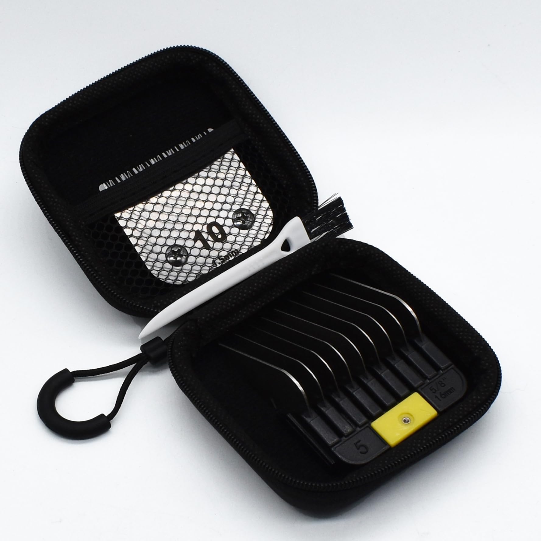 Professional A5-Style Animal Clipper Stainless Steel Color-Coded Snap-on Attachment Guard Guide Comb, 1/8"-1" Compatible with Wahl KM Series Oster A5 Andis Detachable Blade Pet Dog Groomers (#5-5/8")
