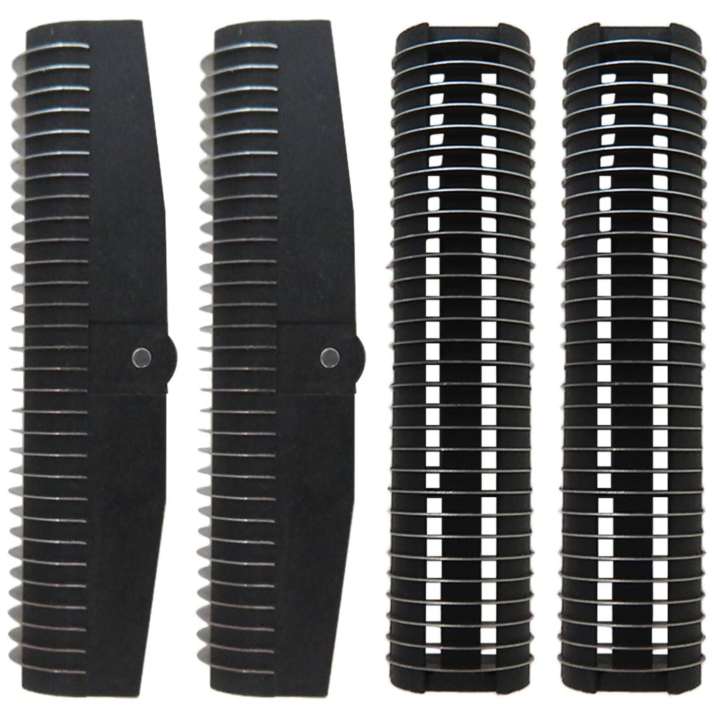 New Zafina-UP Foil Shaver Replacement Blades Fit for Andis Foil Shaver TS1 (17150, 17235, 17220), TS2 (17200), Fit for Wahl 5 Star Vanish(8173-700), 4Pcs Blades for Babylixx FXFS2 series