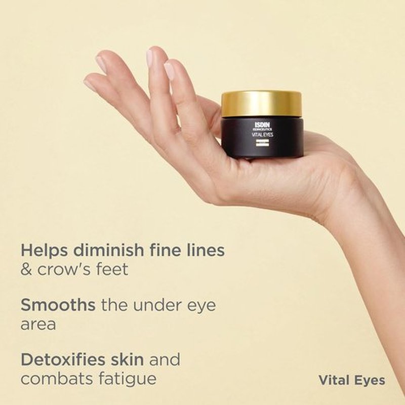 ISDIN Isdinceutics Vital Eyes - Night Eye Cream for Wrinkle Reduction with Melatonin & Cooling Applicator