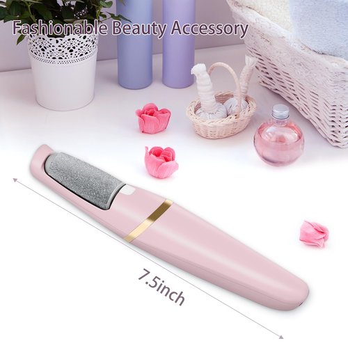 Electric Callus Remover for Feet, Professional Pedicure Tools Foot Care Kit, Foot Scrubber Electric Feet File Smooth Pedi Wand for Hard Cracked Dry Dead Skin, 2 Rollers,2 Speeds,Ideal Gift