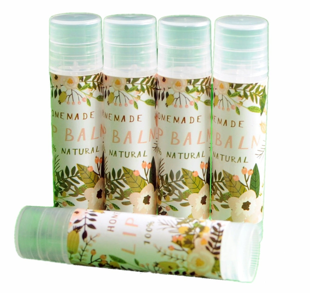 ZZYBIA Lip Balm Labels - Paper Stickers for Lip Balm Containers, 50pcs