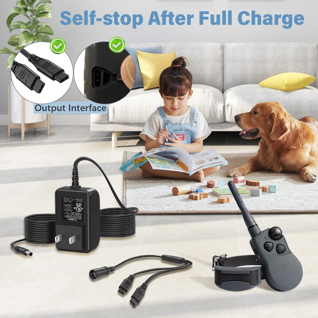 5V Dog Trainer Collar Charger Compatible with SportDOG Power Cord AC Adapter for SportDOG Training Shock Remote Collar SD-425 SD425 SD-425S SD-825 SD-425CAMO, Plug Cable for Sport DOG FieldTrainer 425