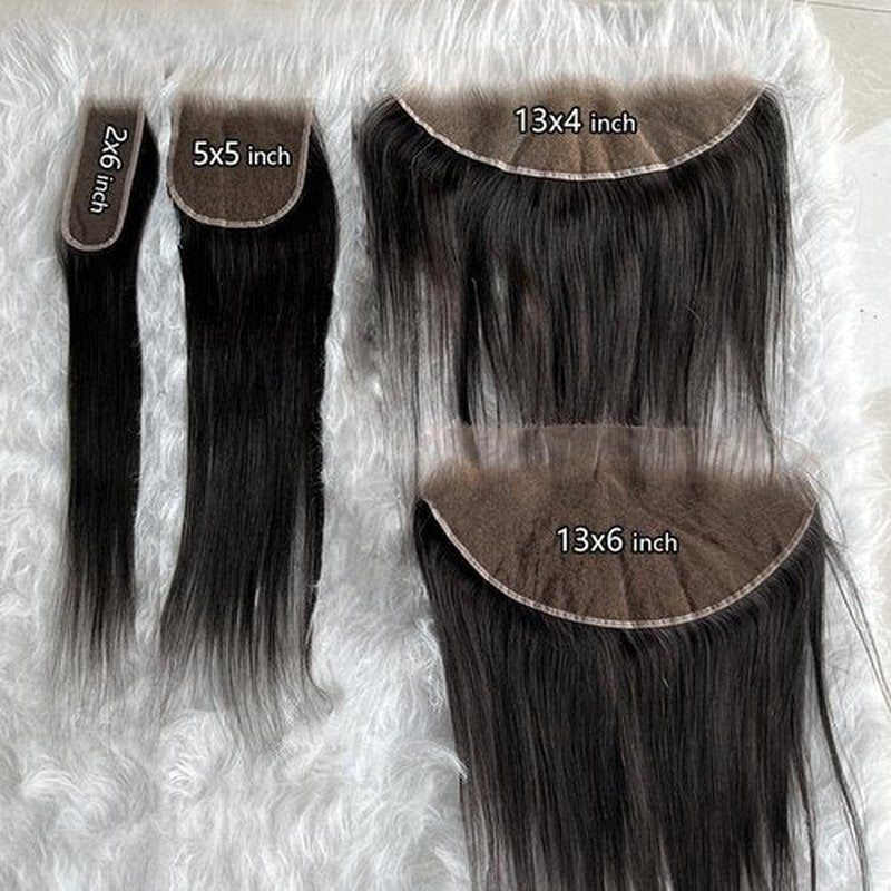 SKINLIKE Real HD Lace Frontal Human Hair Pre Plucked Natural Hairline Invisible Closure Ultra Thin Swiss HD Lace Bleach Knots Closure Human Hair with Baby Hair (13x6 HD Straight, 14 inch)