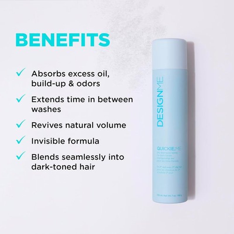 QUICKIE.ME Dry Shampoo Spray - Oil-Absorbing & Residue-Free Formula | Root-Lifting, Waterless 7 Oz