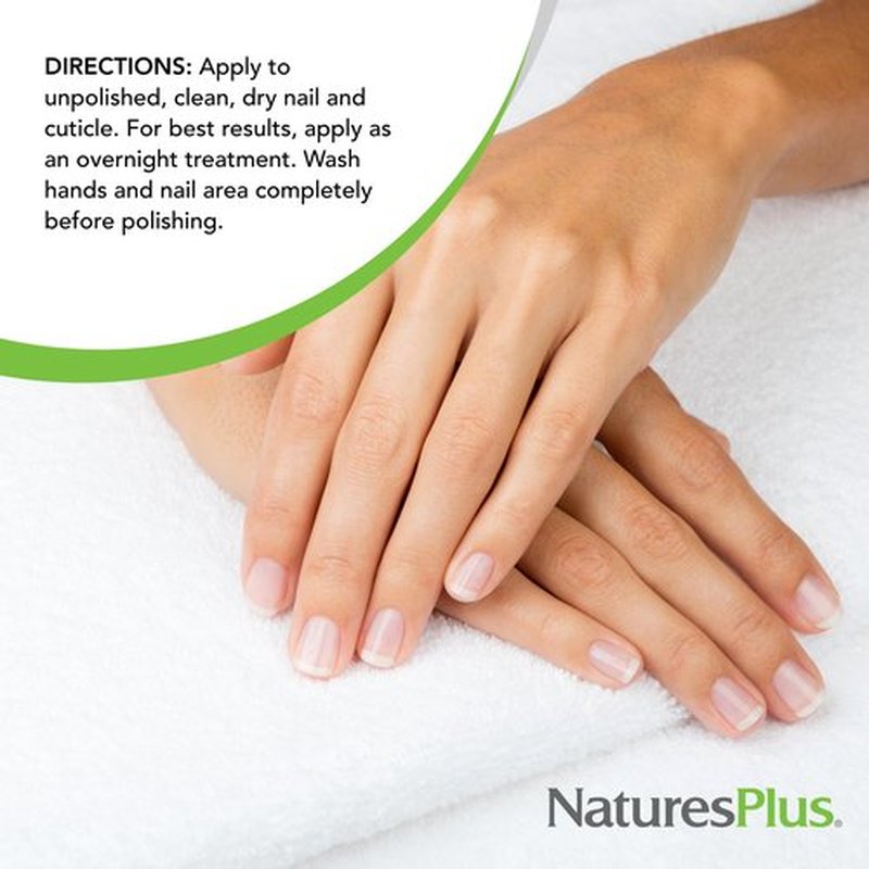 NaturesPlus Ultra Nails Nutrient-Activated Strengthener - .25 fl oz - Naturally Strengthens Nails & Cuticles - Conditions Nails With Aloe, Calendula, Vitamins & Protein - Formaldehyde Free, Vegan
