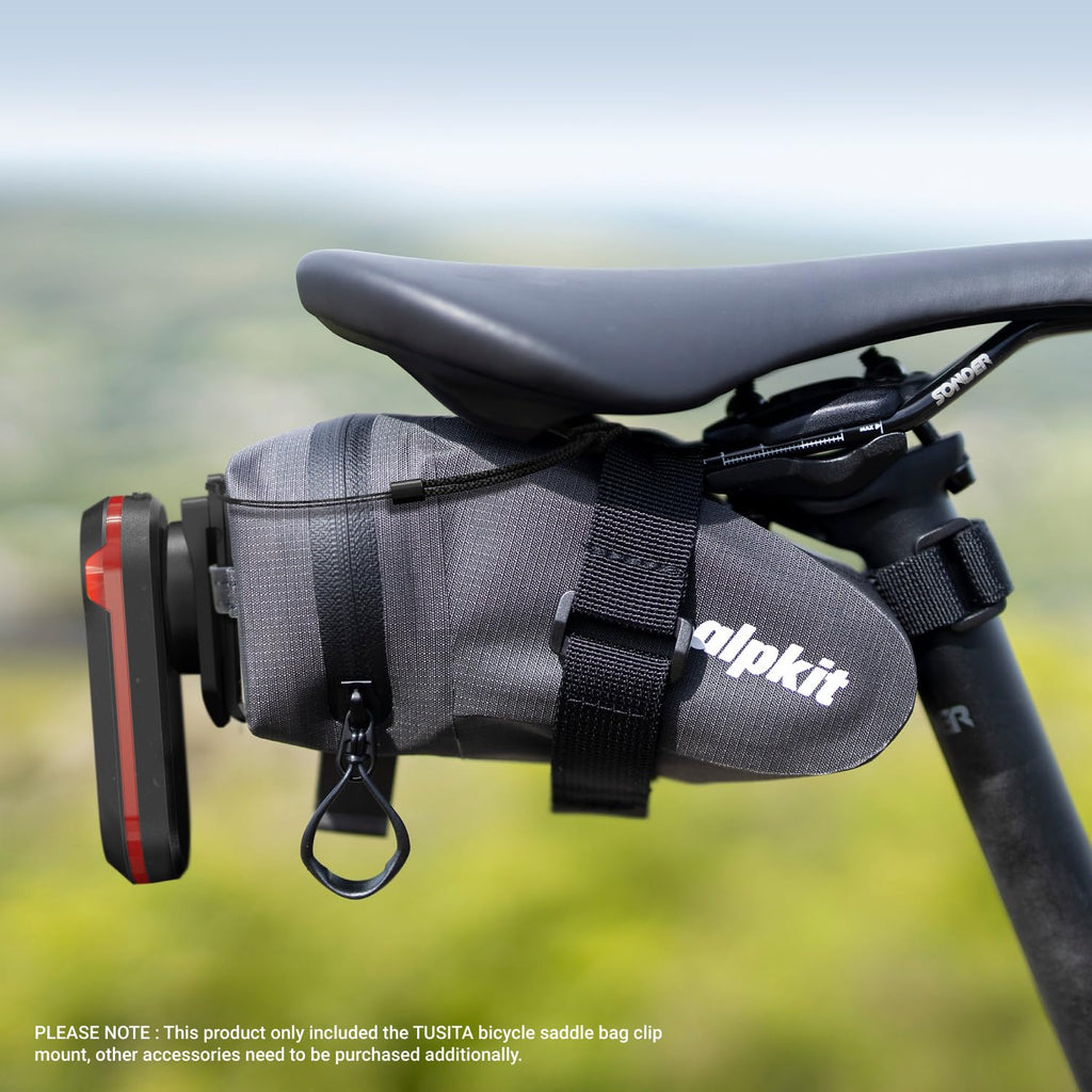 TUSITA Cycling Saddle Bag Clip Mount (Small Slot) Compatible with Garmin Varia RTL515, RTL510, RVR315, RearVue 820
