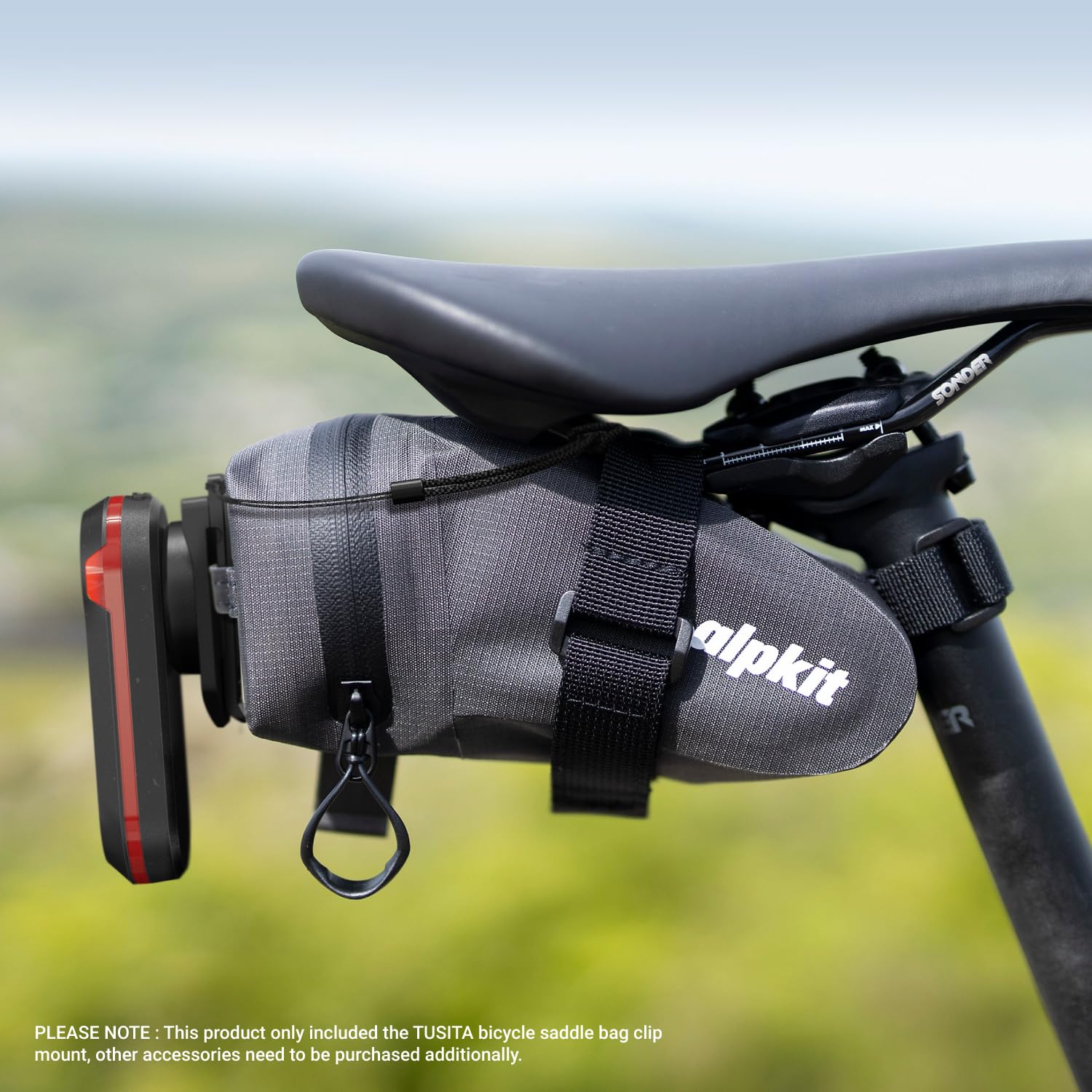 TUSITA Cycling Saddle Bag Clip Mount (Small Slot) Compatible with Garmin Varia RTL515, RTL510, RVR315, RearVue 820
