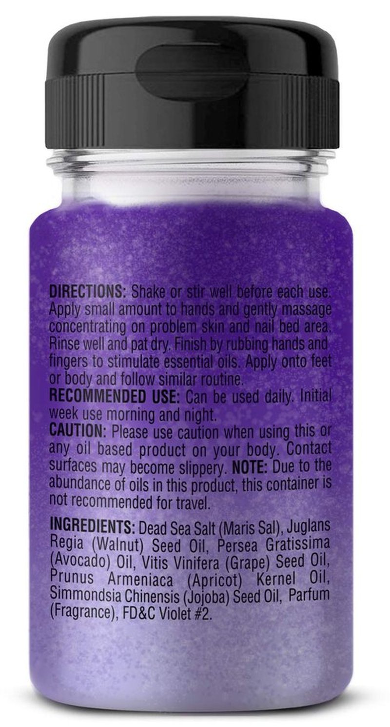 One Minute Manicure – Moisturizing Salt Scrub – 3 oz – Professionally Formulated To Exfoliate, Recondition & Moisturize Skin – Enhanced With Botanical Oils & Natural Sea Salts (Blackberry Vanilla)