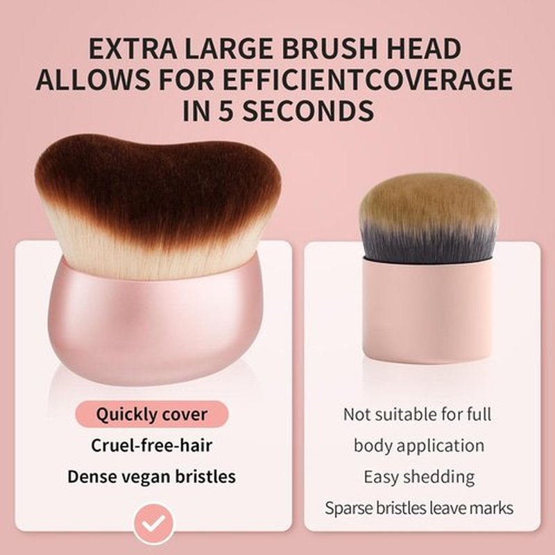 Docolor Self Tanner Brush - Large 75mm Body Makeup Brush for Flawless Tanning & Bronzing