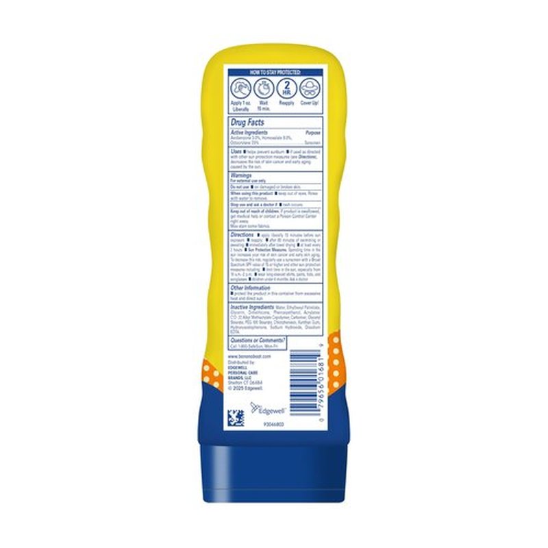 Banana Boat Kids Sport Lotion, SPF 50+, 6oz each, Twin Pack