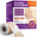 Silicone Scar Sheets, Silicone Sheets for Scars, Silicone Scar Tape for Surgical Scars, Medical Grade Scar Tape for Acne Scar Treatment, Stretch Marks, Tummy Tuck (1.6”x 60”), Roll-1.5M