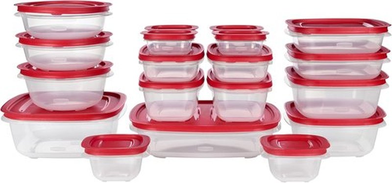 Rubbermaid EasyStore Containers - 38-Piece Food Storage Set with Lids for Organized Kitchen