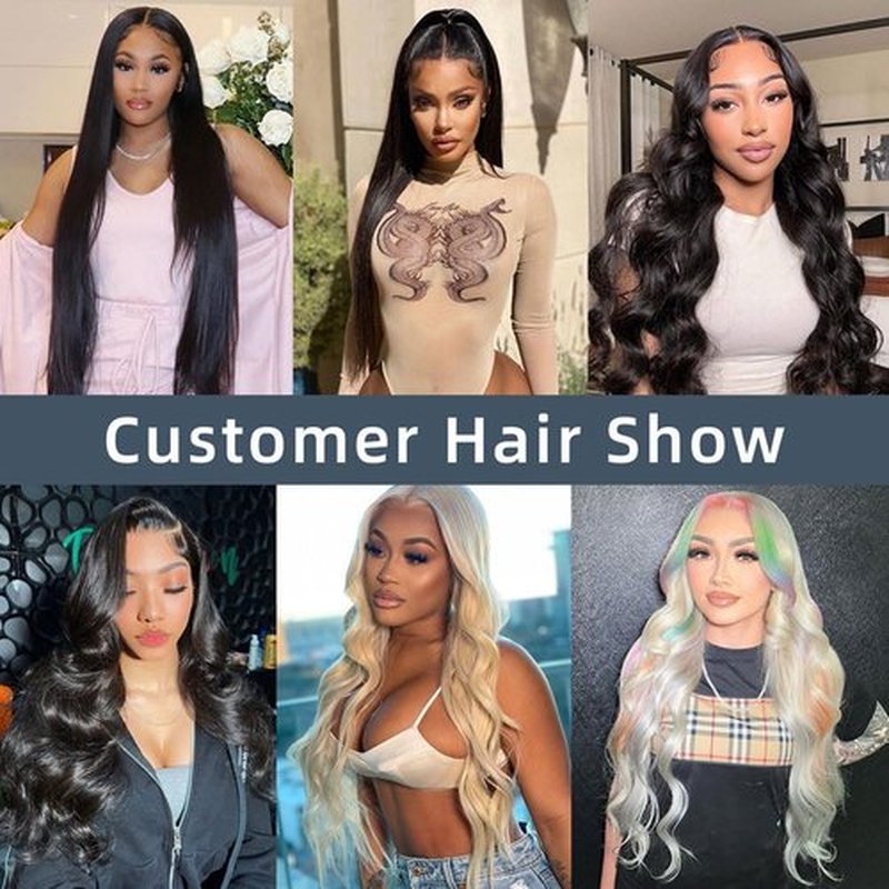 KFgood Wear and Go Glueless Wigs Human Hair Pre Plucked Pre Cut HD Lace 6x4 Straight Lace Front Wigs Human Hair Ready to Wear Wigs Glueless Human Hair 180% Density for Women 22 Inch
