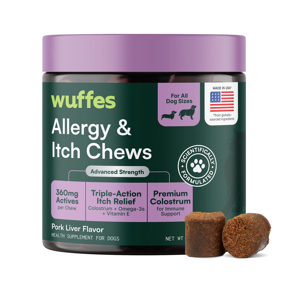 Wuffes Allergy & Itch Chews for Dogs, 60 ct