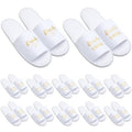 Ramede Set of 12 Bridesmaid Slippers Disposable Wedding Bride Slippers Bulk Bridesmaid Gifts for Wedding Day Bridal Party Women Bachelorette Party Favor(1 Size)