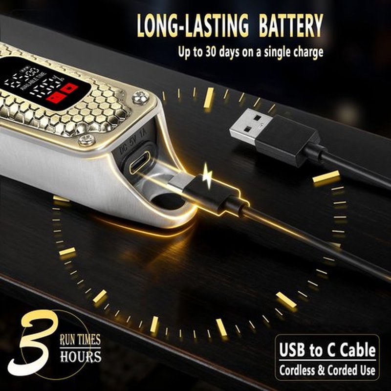 Professional Hair Clippers for Men With Extremely Heavy Duty Cutting Performance, Cordless Clippers for Hair Cutting, Quiet Hair Trimmer for Men and Kids, Mens Clippers and Trimmer, Barber Clippers