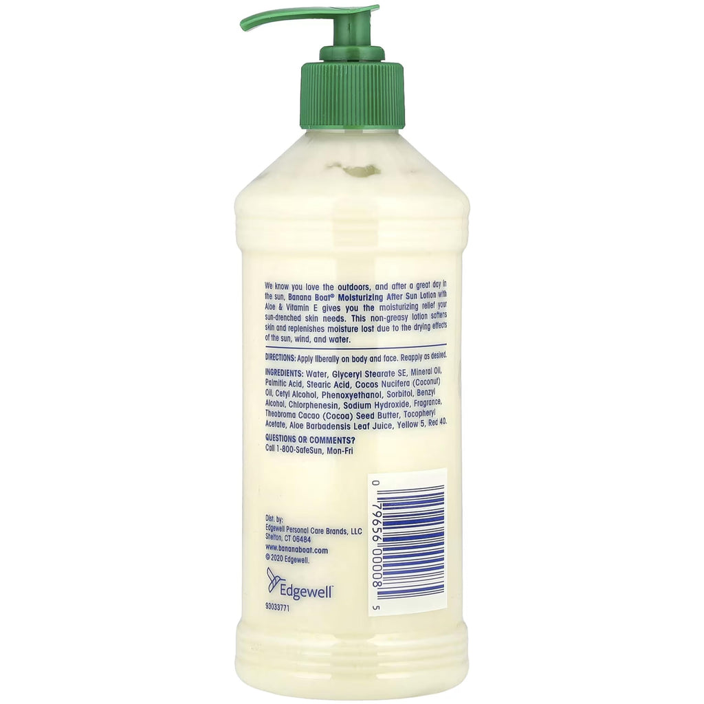 Banana Boat After Sun Lotion, Aloe, Moisturizing 16 oz by Banana Boat