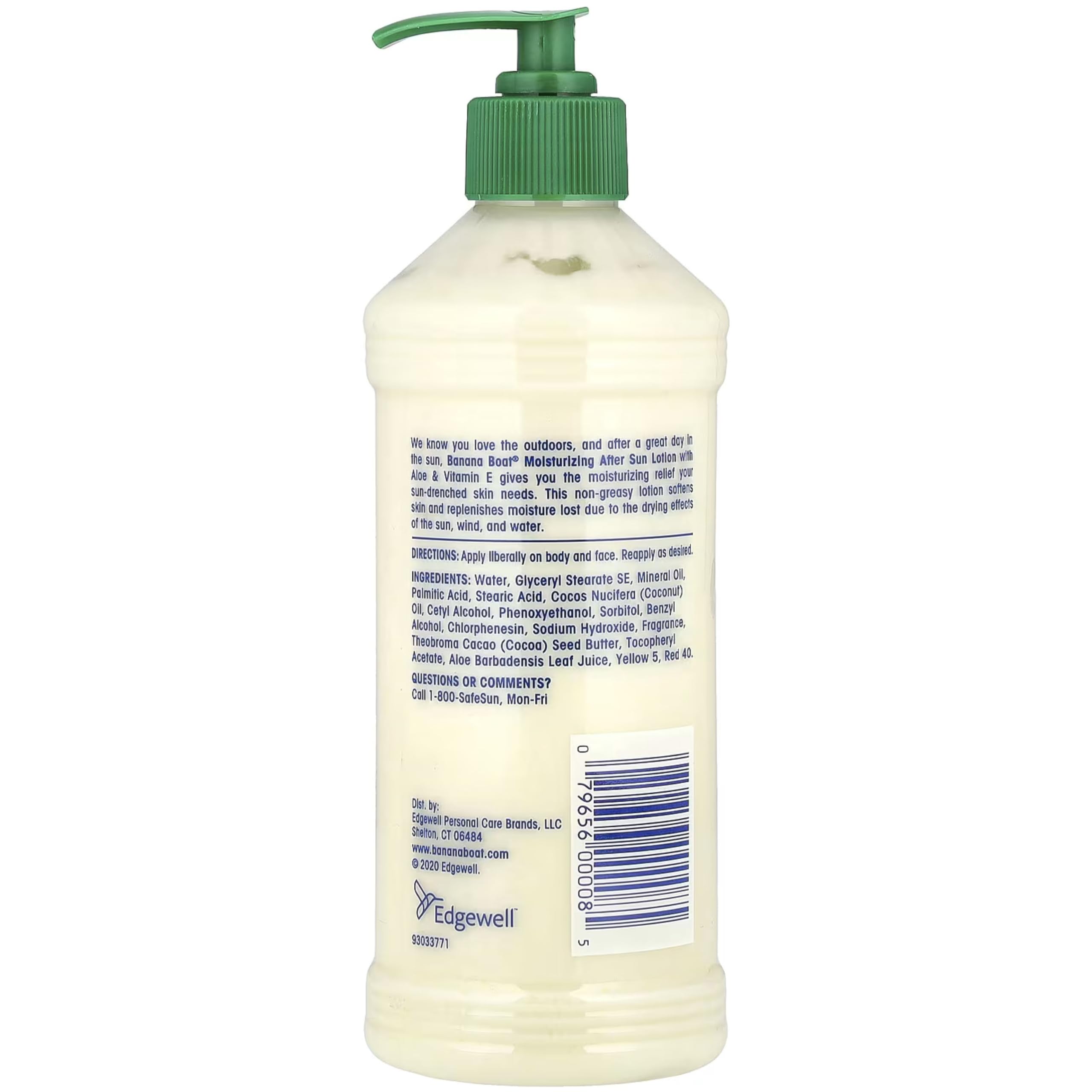Banana Boat After Sun Lotion, Aloe, Moisturizing 16 oz by Banana Boat