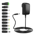 8.4V 1A Power Adapter Li-ion Battery Charger with LED Indicator 2.1x5.5mm Interface Suitable for 7.2V 7.4V 8.4V 2-String Lithium Battery Pack with 10 Interchangeable DC Plug