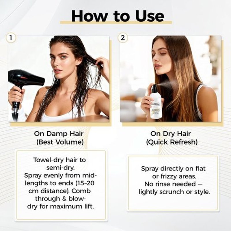 Skiennix Hair Thickening Texture Spray - Volume-Boosting Formula for Fine Hair | 8.5 oz