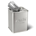 ZOMCHI Razor Blade Bank for Used Double Edge Safety Razor Blades, Silver