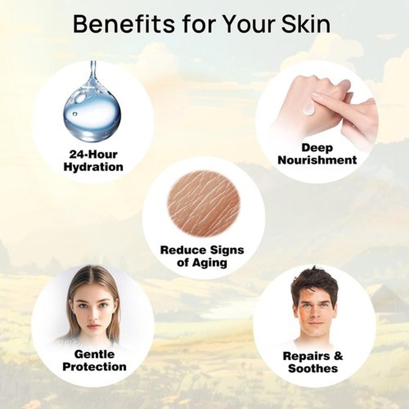 HJCMANA Beef Tallow for Skin 4 OZ, Natural Unscented Tallow and Honey Balm, Grass Fed Beef Tallow for Face and All Skin Types