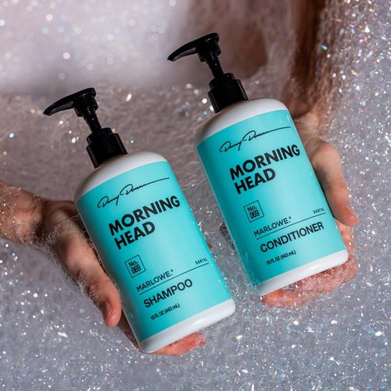 MARLOWE. No. 069 Morning Head Conditioner 15 Fl Oz, Conditioner for Men with Argan Oil & Coconut Oil, Nourishes & Smooths Hair, Formulated with No Parabens & Sulfates, Santal Scent