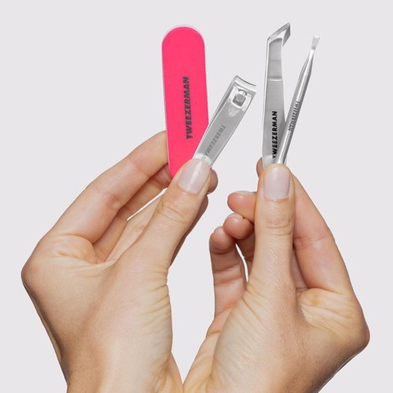Tweezerman Mini Neon Nail Rescue Kit - Essential Nail Care Tools for Perfectly Groomed Nails