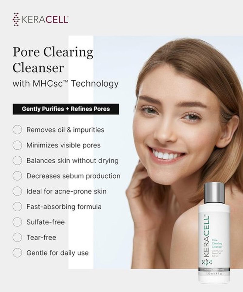 Regine Switzerland Pore Clearing Cleanser - Salicylic Acid & Panthenol Acne Face Wash - 4 oz