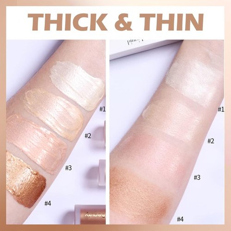 Erinde Liquid Highlighter - Lightweight Cream Illuminator for Natural Glossy Finish | 02# Starlight