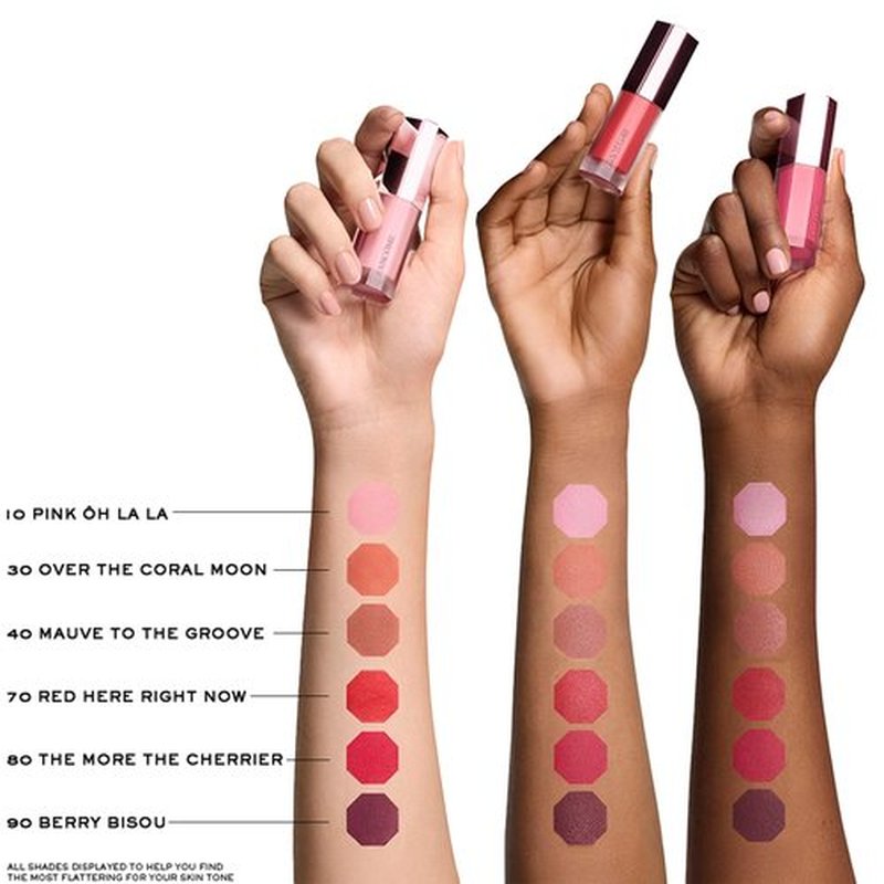 Lancôme Skin Idôle Juicy Liquid Blush - Weightless Liquid Blush with Soft Matte Finish - Buildable & Breathable - Shade 90: Berry Bisou
