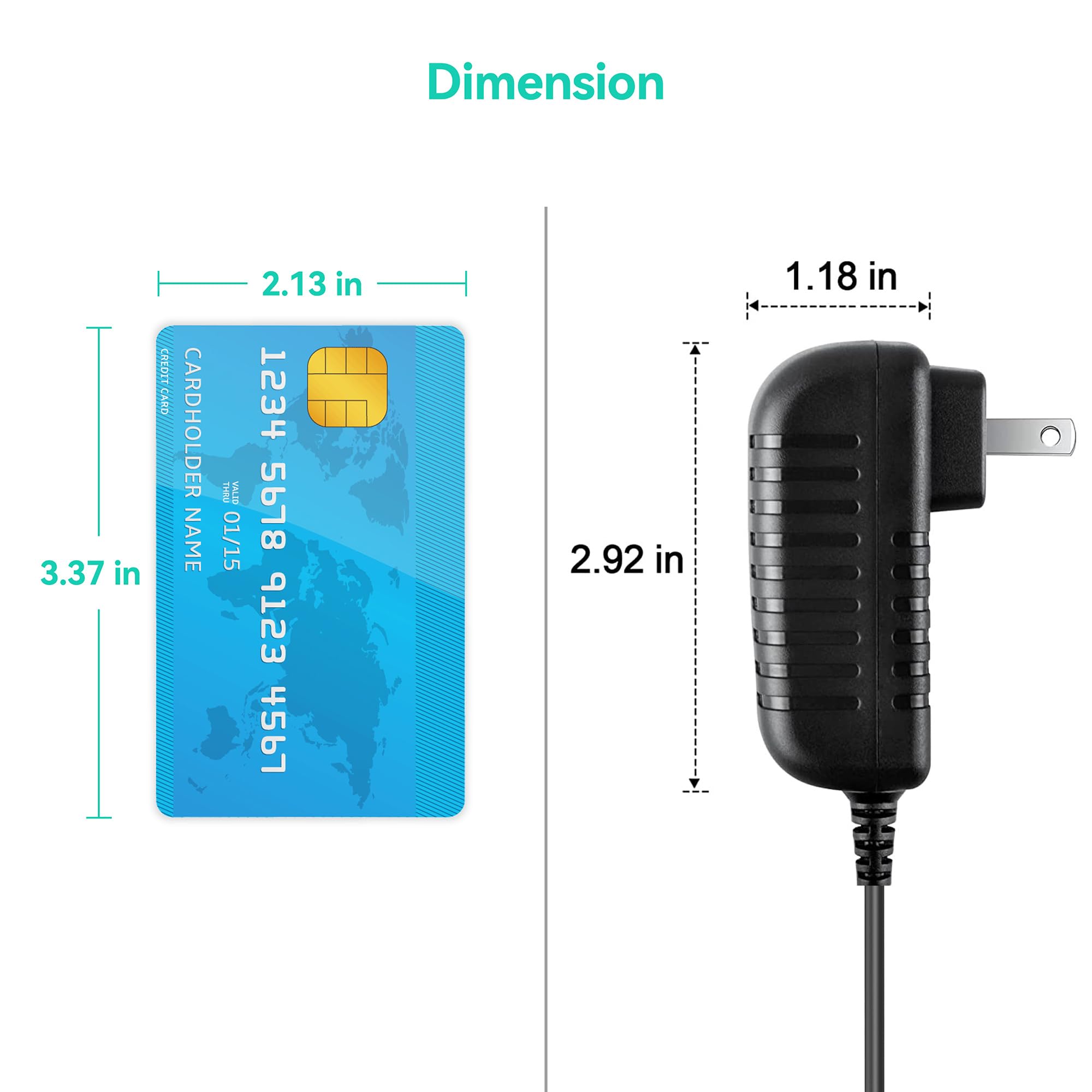 12V AC/DC Adapter Compatible with AeroGarden Harvest Elite Slim 360 100690-BLK 100691 100692-BLK 100693-PPL 100694-BLK 100695-PPL Indoor Garden LED Grow Light 12VDC 2.5A 6WWPC01 Power Supply