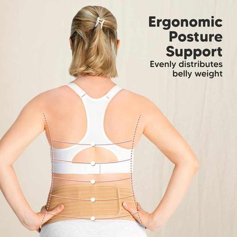 KeaBabies Maternity Belly Band - Soft & Breathable Pregnancy Support Belt | Adjustable for Comfort (Classic Ivory, M/L)