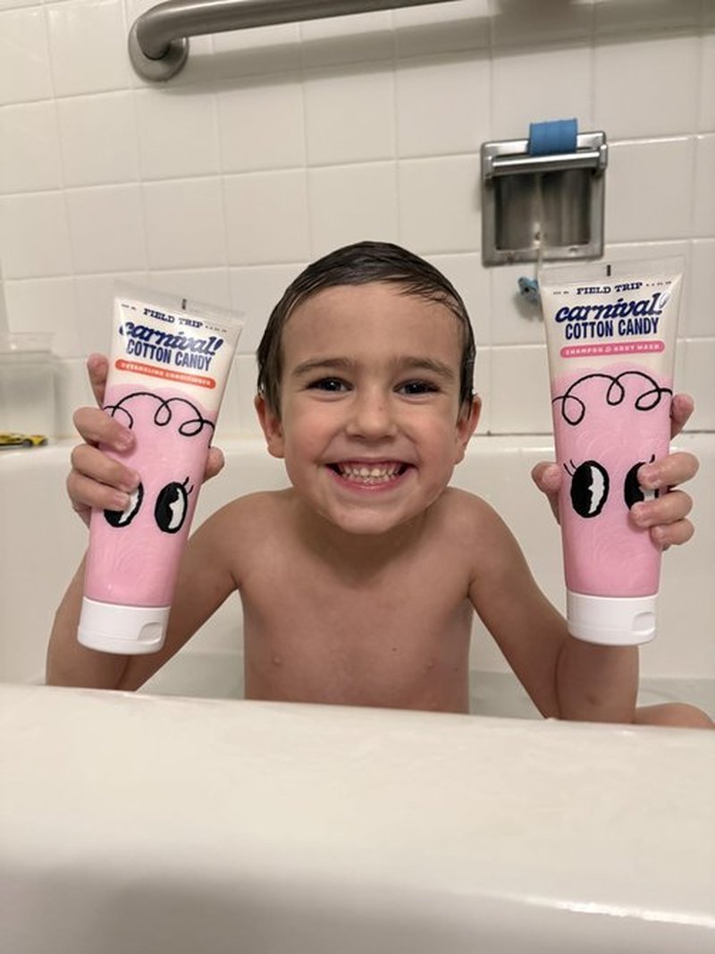 Field Trip Kids Shampoo & Body Wash - Cotton Candy Scent - Hair Care for Kids - Tear Free - Leaves Hair Soft & Tangle-Free With Chamomile, Lavender, & Aloe (8.4 ounce)