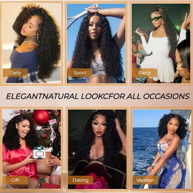 INFASHION 14A Burmese Curly Bundles Human Hair 14 16 18 Inches, 100% Unprocessed Virgin Curly Hair 3 Bundles for Women, 3C4A Water Wave Human Hair Bundles with Spiral Curly End Natural Black Color