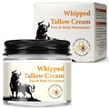 Beef Tallow and Honey Cream for Skin, Moisturizer Creams, Whipped Tallow Cream for Smooth Nourishing Face & Body, Natural Beef Tallow Balm for Skin Care, Beef Tallow, Butter and Honey Balm, 2 OZ
