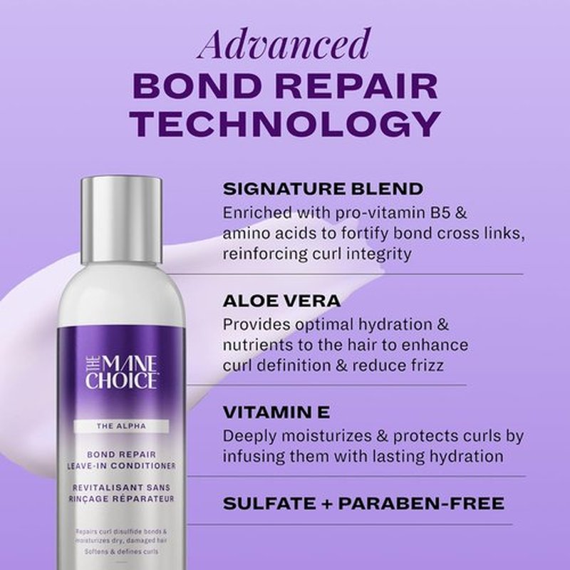 Alpha Recoil & Curl Leave-In Conditioner - 6 oz | Strengthens & Moisturizes Coily, Curly, Wavy Hair