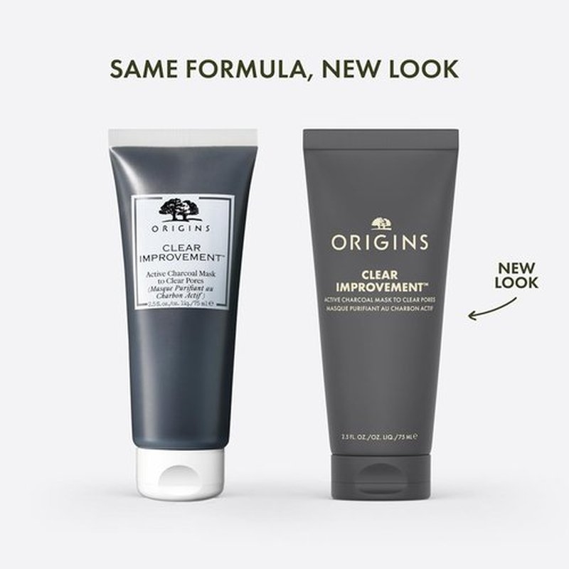 Origins Clear Improvement Active Charcoal Mask - Purifies Pores & Reduces Oil | With Bamboo Charcoal