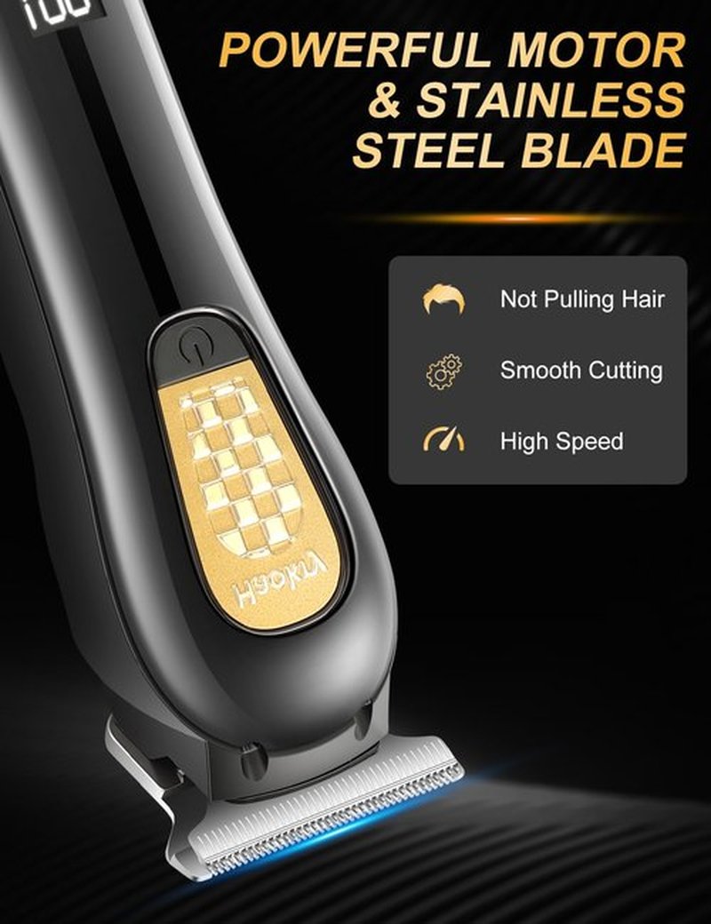 Haokry Hair Clippers & Trimmer for Men,Professional Barber Clippers and Trimmers Set,Mens Cordless Hair Clipper for Barbers Haircut Kit,Beard Trimmer,Rechargeable Electric Shaver