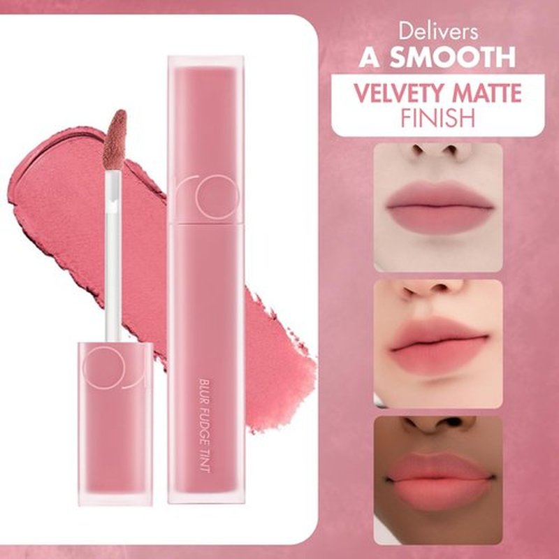 rom&nd OVEEER Shade Series Blur Fudge Tint | Silky Matte Lipstick for Velvety Smooth Lips | Long-Lasting Stain, Wrinkle Blurring, Moisturizing Formula | 16 Burnt Orange