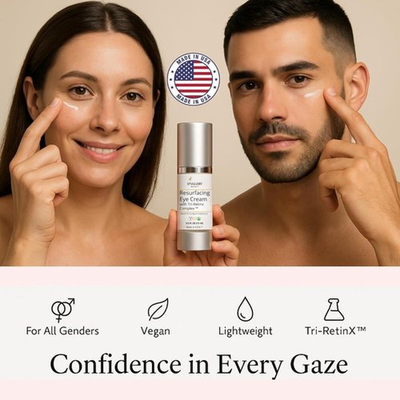 Regine Switzerland Anti-Aging Eye Cream - Hydrating Tri-RetinX Complex for Puffiness & Fine Lines - 0.5 oz