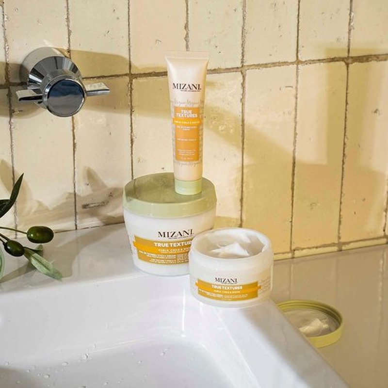 Mizani True Textures Coil Stretch Cream - Non-Drying Soft Hold Curl Cream for Curly & Coily Hair