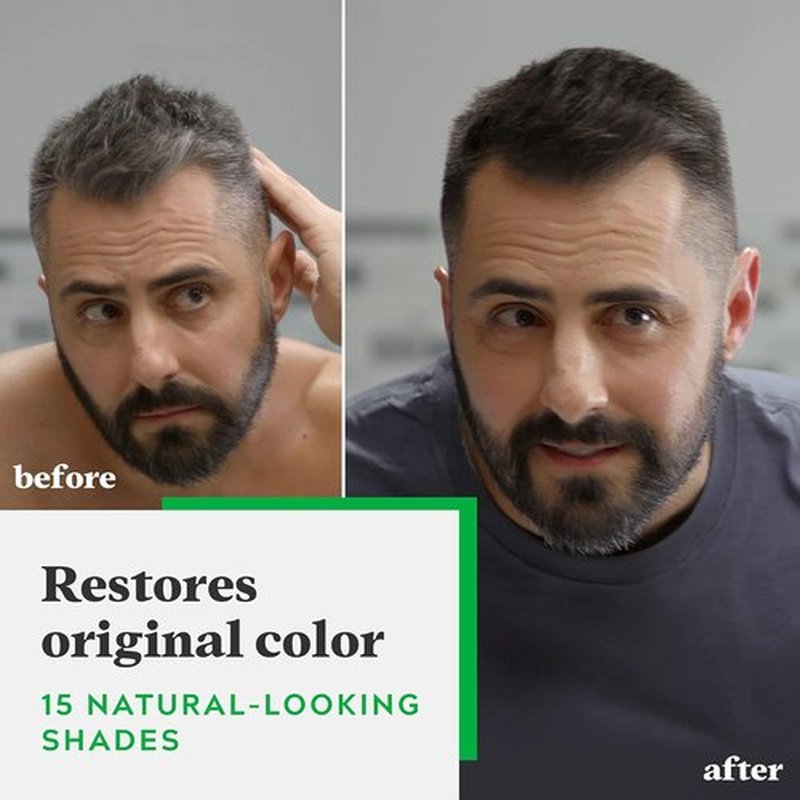 Just For Men Hair Color - Shampoo-In Formula with Keratin & Vitamin E for Stronger Hair | Darkest Brown-Black, H-50A