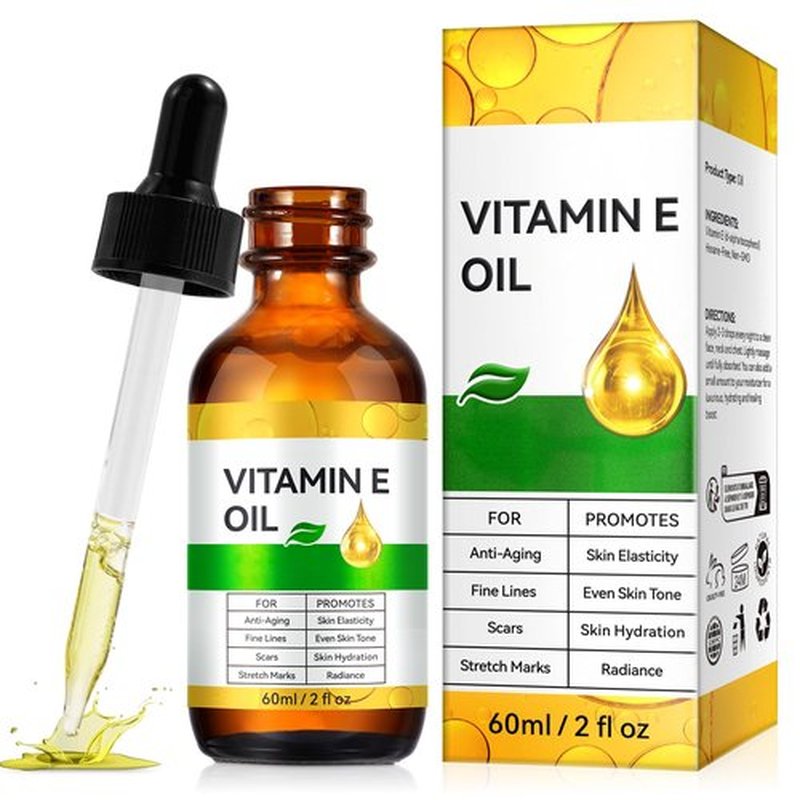 IKZEE Vitamin E Oil for Face and Skin - Ultra Concentrated Pure Vitamin E Oil for Deep Moisturizing, Hair Care