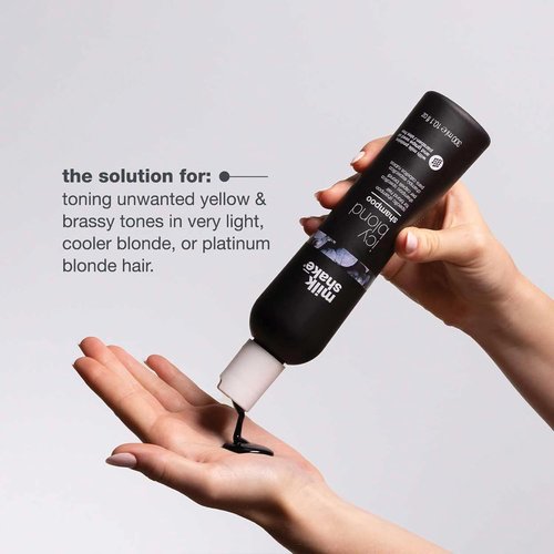Milk_Shake Icy Blond Shampoo - Award-Winning Formula to Cool Brassy Tones | Ideal for Platinum Blonde Hair