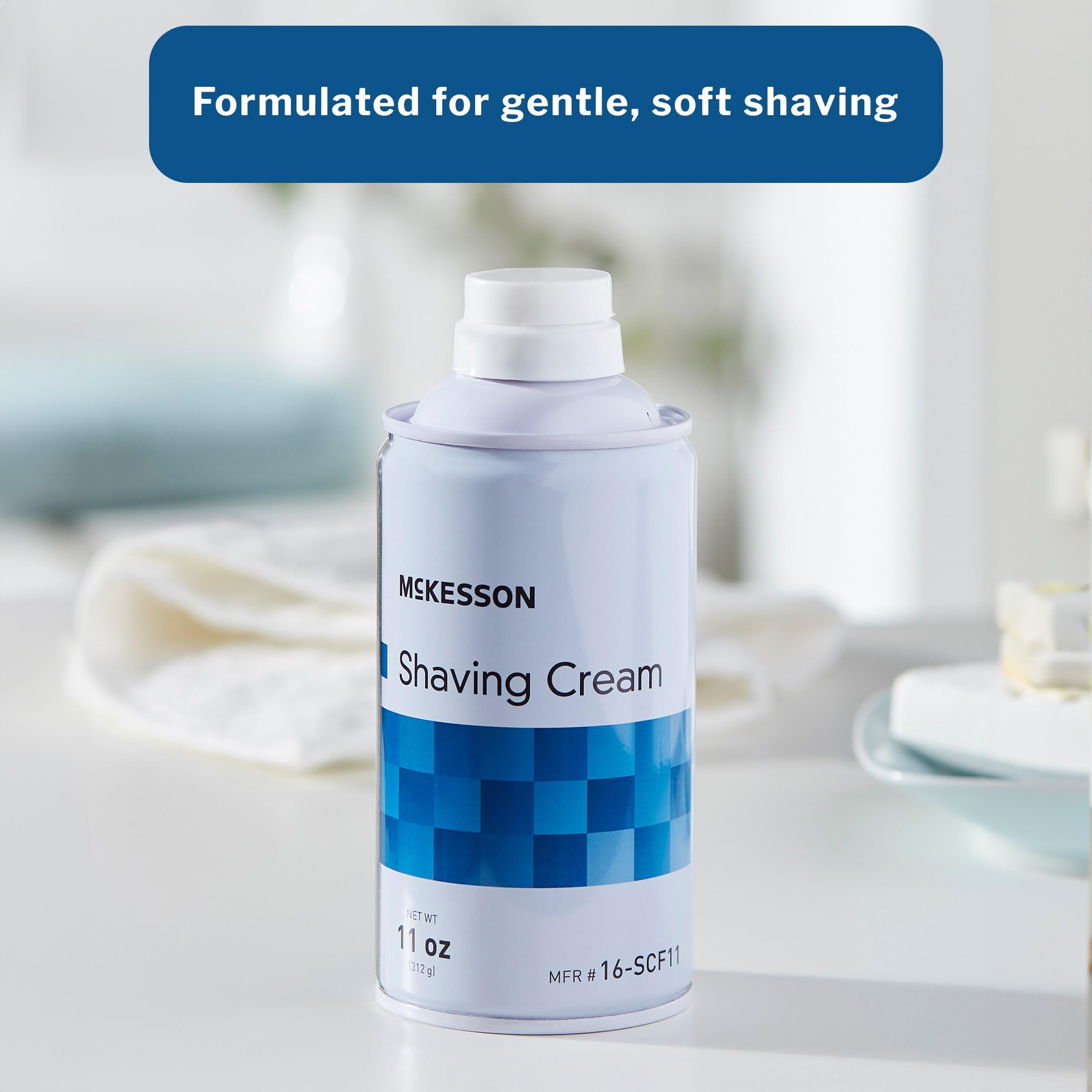 McKesson Foamy Shaving Cream Bulk, Women, Lavender, 11 oz, 12 ct